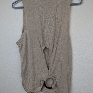 NWOT spiritual gangster cutout back tank